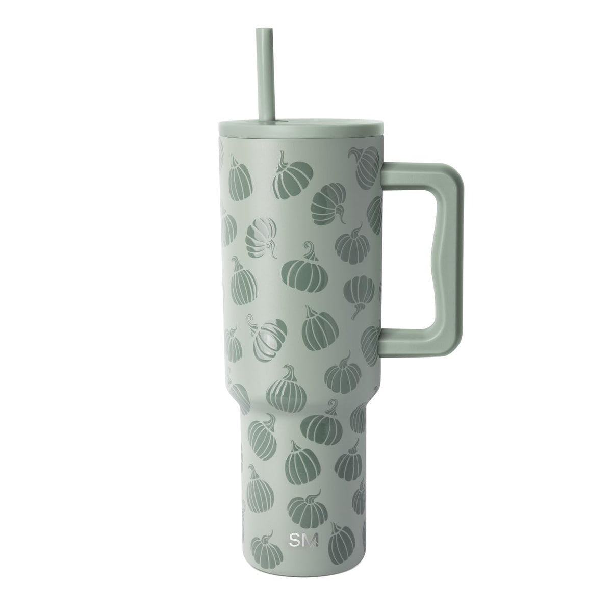Simple Modern Halloween Tumbler with Handle | 40oz | Pumpkins