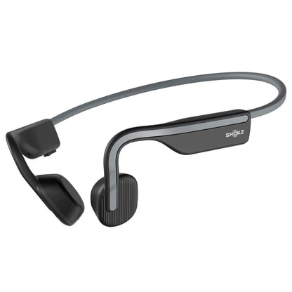 Shokz (AfterShokz) OpenMove - Open-Ear Bluetooth Sport Headphones - Bone Conduction Wireless Earphones - Sweatproof for Running and Workouts, with Sticker Pack (Grey) 🍁 All In One Marketplace Canada