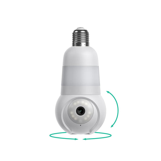 Luna Light Bulb Security Camera Wireless, 360° Pan Tilt Camera, Color Night Vision, LED Bulb & Spotlight, 2.4GHz 5GHz WiFi 6, Indoor Outdoor Porch Camera 🍁 All In One Marketplace Canada