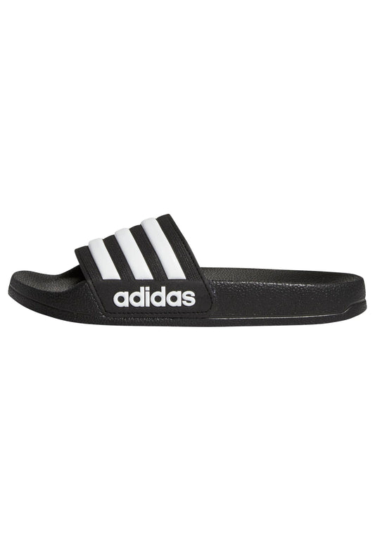 adidas Unisex Kids Adilette Shower, Core Black/White/Core Black, 5/Big Kid 🍁 All In One Marketplace Canada