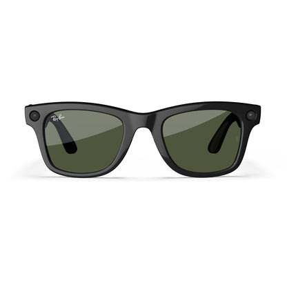 Ray-Ban Meta Glasses, Wayfarer - Shiny Black/G15 Green 🍁 All In One Marketplace Canada