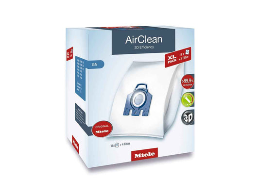 Miele Original AirClean 3D Efficiency GN Dust Bags for Vacuum Cleaners, 8 x Dust Bags, 2 x Motor Protection, 2 x Exhaust Filters, Value Pack-10455150 🍁 All In One Marketplace Canada
