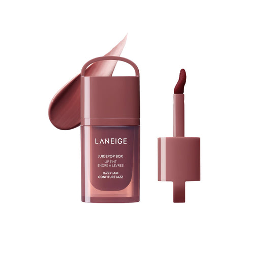 LANEIGE JuicePop Box Lip Tint: 12‑HR Hydrating Lightweight Stain with Buildable Juicy Color & Nourishing Shine, a K‑Beauty Lip Essential for Long‑Lasting Comfort, Jazzy Jam 🍁 All In One Marketplace Canada