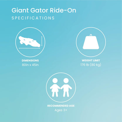 Intex Giant Gator Ride-On, 80" X 45", for Ages 3+ 🍁 All In One Marketplace Canada