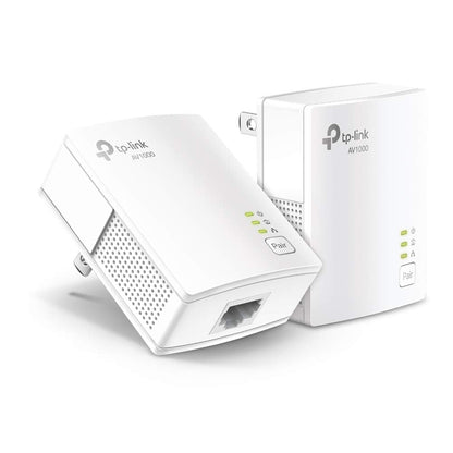 TP-Link Powerline Ethernet Adapter Starter Kit (TL-PA7017 KIT) - AV1000 Gigabit Port, Plug&Play, Ethernet Over Power, Nano Size, Ideal for Smart TV, Online Gaming, Wired Connection Only 🍁 All In One Marketplace Canada