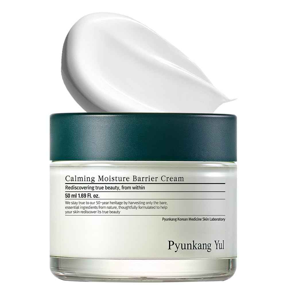 Pyunkang Yul PKY Calming Moisture Barrier Cream Instantly Soothes Sensitive Skin, Hyaluronic Acid & Ceramide for Hydration, Vegan, Korean Skincare (1.69 Fl. Oz, 50ml) 🍁 All In One Marketplace Canada