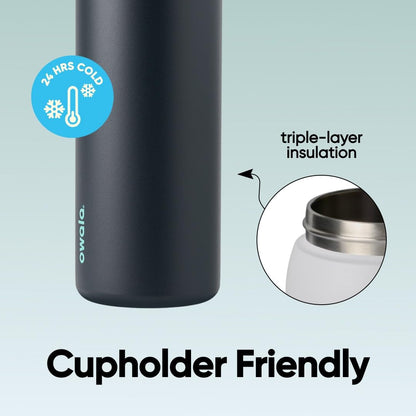 Owala FreeSip Insulated Stainless Steel Water Bottle with Straw for Sports and Travel, BPA-Free, 40oz, Foggy Tide 🍁 All In One Marketplace Canada