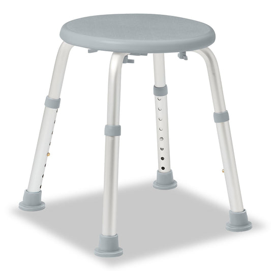 Medline Round Shower Stool, Gray, Tool-Free Assembly, 300lb Capacity 🍁 All In One Marketplace Canada