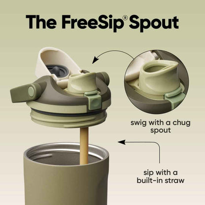 Owala FreeSip Sway Insulated Stainless Steel Water Bottle with Two-Way Spout, Built-In Straw and Bucket Handle, Made for Travel, School, and Sports, 40oz, BPA Free, Leak Proof, Off Road 🍁 All In One Marketplace Canada