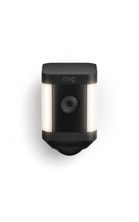 Ring Spotlight Cam Plus, Battery | Two-Way Talk, Colour Night Vision, and Security Siren - Black 🍁 All In One Marketplace Canada