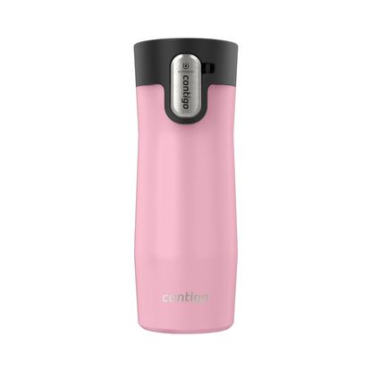 Contigo West Loop 3.0 Stainless Steel Travel Mug with Tea-Bag Hook & Spill-Proof Lid, Vacuum-Insulated Reusable Cup Coffee and Tea, 16 oz (473 mL), Strawberry Cream - Keeps Drinks Hot up to 11 Hours 🍁 All In One Marketplace Canada