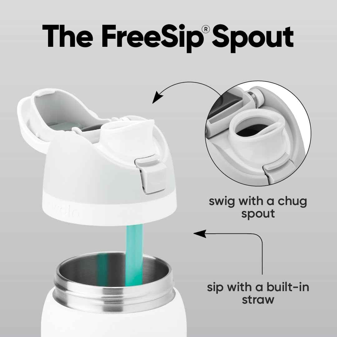 Owala FreeSip Insulated Stainless Steel Water Bottle with Straw, BPA-Free Sports Water Bottle, Great for Travel, 40 Oz, Sunny Daze 🍁 All In One Marketplace Canada