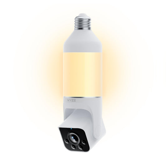 WYZE Bulb Cam Security Camera, 2K HD Security Cameras Wireless Outdoor Indoor Color Night Vision, Dimmable LED Bulb, Motion Detection, Siren Alarm, Easy Installation, Works w/Alexa/Google Assistant 🍁 All In One Marketplace Canada