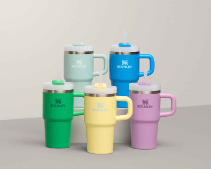 Stanley Quencher H2.0 Tumbler with Handle and Straw 14 oz Flowstate 3-Position Lid Cup Holder Compatible for Travel Insulated Stainless Steel Cup BPA-Free Seafoam 🍁 All In One Marketplace Canada