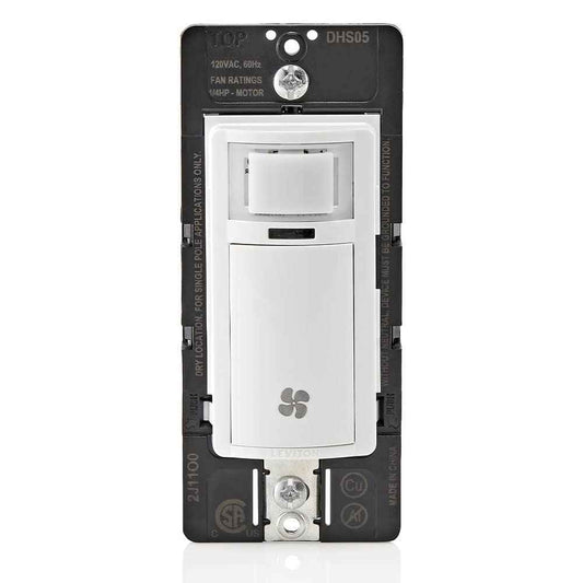 Leviton Humidity Sensor Switch for Bathroom Exhaust Fan, automate Ventilation, air Circulation, Moisture Control, ¼ HP, Single Pole, DHS05-1LW, White 🍁 All In One Marketplace Canada
