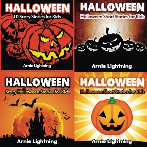 Halloween Book Bundle (4 Books in 1): Scary Stories for Kids and Halloween Jokes
