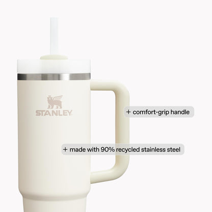 STANLEY Quencher H2.0 Tumbler with Handle and Straw 14 oz | Flowstate 3-Position Lid | Cup Holder Compatible for Travel | Insulated Stainless Steel Cup | BPA-Free | Daffodil 🍁 All In One Marketplace Canada
