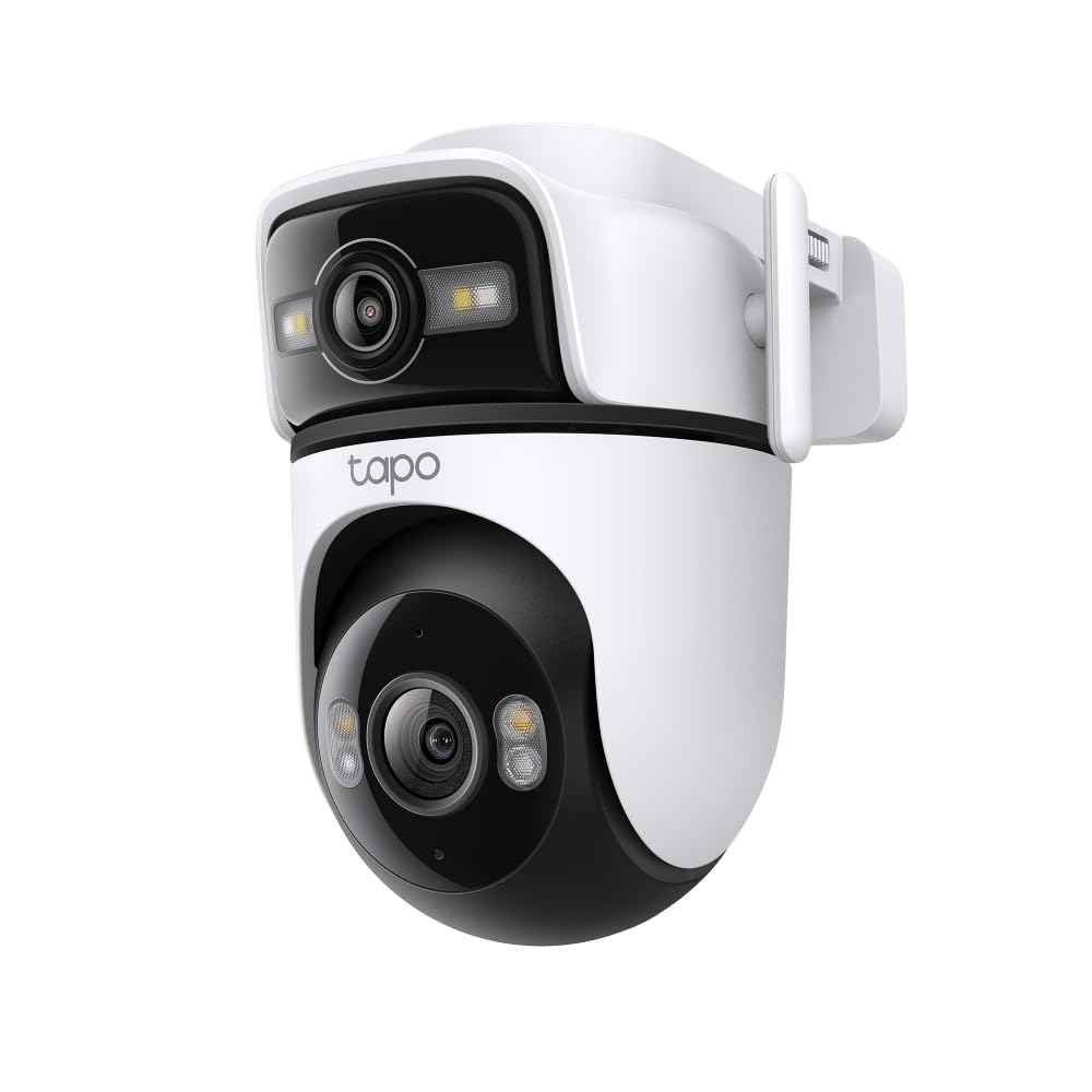 Tapo Outdoor Dual-Lens Wi-Fi Security Camera, 2K 3MP Pan/Tilt, AI Detection, 165° Wide-Angle + Telephoto Lens, Night Vision, 2-Way Audio, Ethernet Support, Works with Alexa & Google Home (Tapo C545D) 🍁 All In One Marketplace Canada