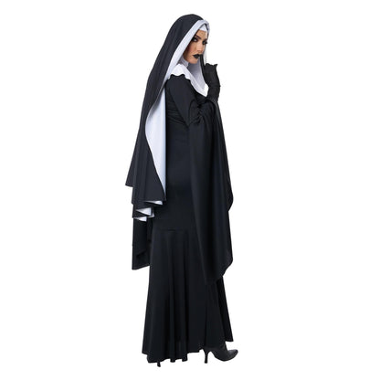 Bad Habit Gothic Nun Adult Halloween Costume XS size 4-6