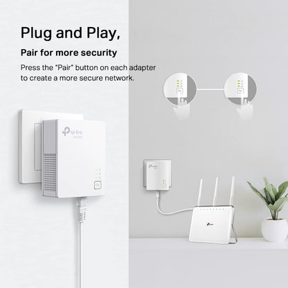 TP-Link Powerline Ethernet Adapter Starter Kit (TL-PA7017 KIT) - AV1000 Gigabit Port, Plug&Play, Ethernet Over Power, Nano Size, Ideal for Smart TV, Online Gaming, Wired Connection Only 🍁 All In One Marketplace Canada