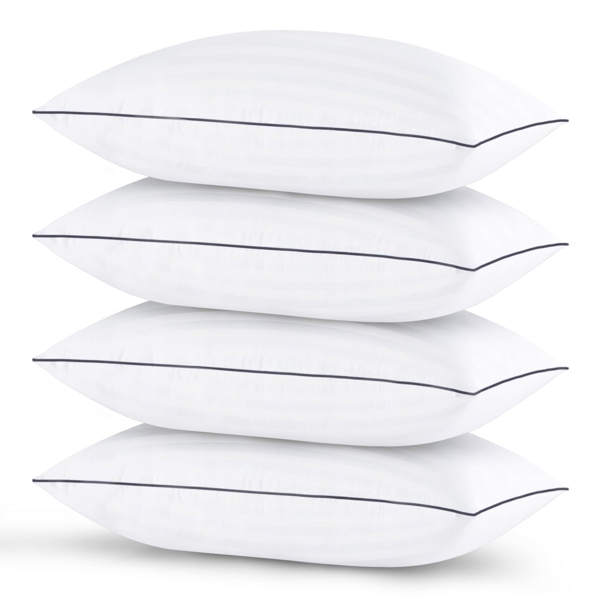 Pillows Standard Size Set of 4 - Bed Pillows for Sleeping 4 Pack, Cooling Supportive Hotel Pillows with Premium Soft Down Alternative Fill for Side Stomach and Back Sleepers 🍁 All In One Marketplace Canada