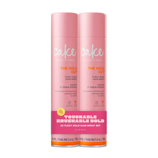 Cake Beauty Hairspray, The Hold Out – For Crunch Free Brushable, Touchable, Flexible Hold & Soft Volume – Vitamin E & Abyssinian Oil – For All Hair Types- 5.6 Oz. 2 Pack 🍁 All In One Marketplace Canada