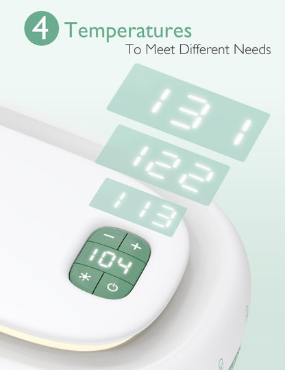 Momcozy Baby Wipe Warmer, Innovative Spring Design, Large Capacity Wipes Dispenser, Fast and Even Heating, 4 Modes of Temperature Heating Control, Diaper Wipe Warmer with Night Light 🍁 All In One Marketplace Canada