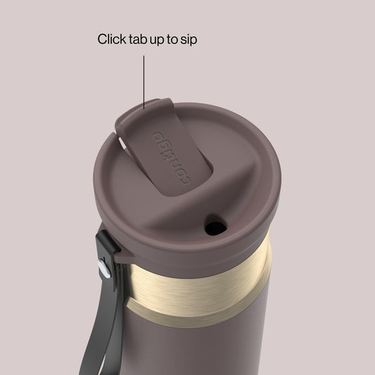 Contigo SnapSeal 24 oz Water Bottle w/Carry Strap & Reusable Straw | Vacuum-Insulated Stainless Steel for Hot & Cold Drinks | Spill-Proof Lid | BPA & Lead-Free | Dishwasher Safe 🍁 All In One Marketplace Canada