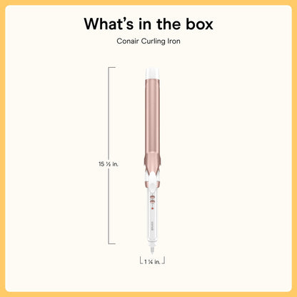 Conair Ceramic Long Barrel XL Curling Iron, 1 ¼” Barrel Produces Classic Curls – for use on Medium and Long Hair, Hair curler 🍁 All In One Marketplace Canada