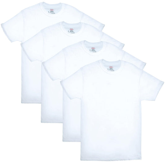 Hanes Mens ComfortSoft 4 Pack Cotton Crewneck T-Shirt. Undershirts, White, Medium US 🍁 All In One Marketplace Canada