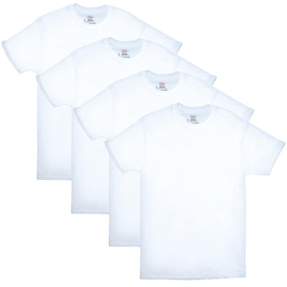 Hanes Mens ComfortSoft 4 Pack Cotton Crewneck T-Shirt. Undershirts, White, Small US 🍁 All In One Marketplace Canada