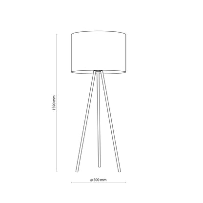JUTE Natural Woven Floor Lamp for Living Room, Bedroom & Reading Nook – Scandinavian Minimalist Lighting - AURABAGS SHOP
