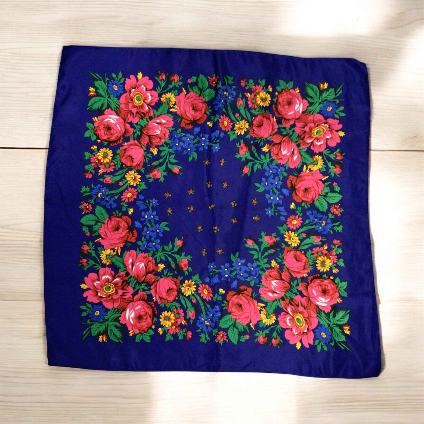Midnight Blue Kokum Scarf