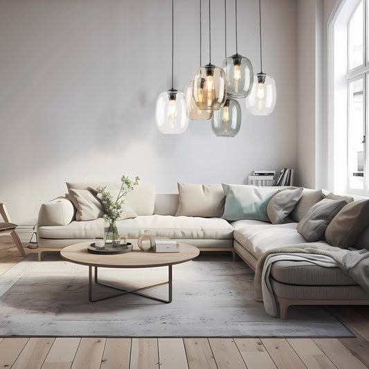 ELIO Mid-Century Modern Pendant Ceiling Light Fixture for Kitchen Island, Dining Room & Living Room