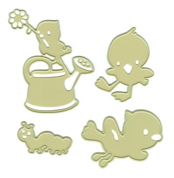 Joy! Crafts Cutting & Embossing Die -  (4pcs) Spring Birds