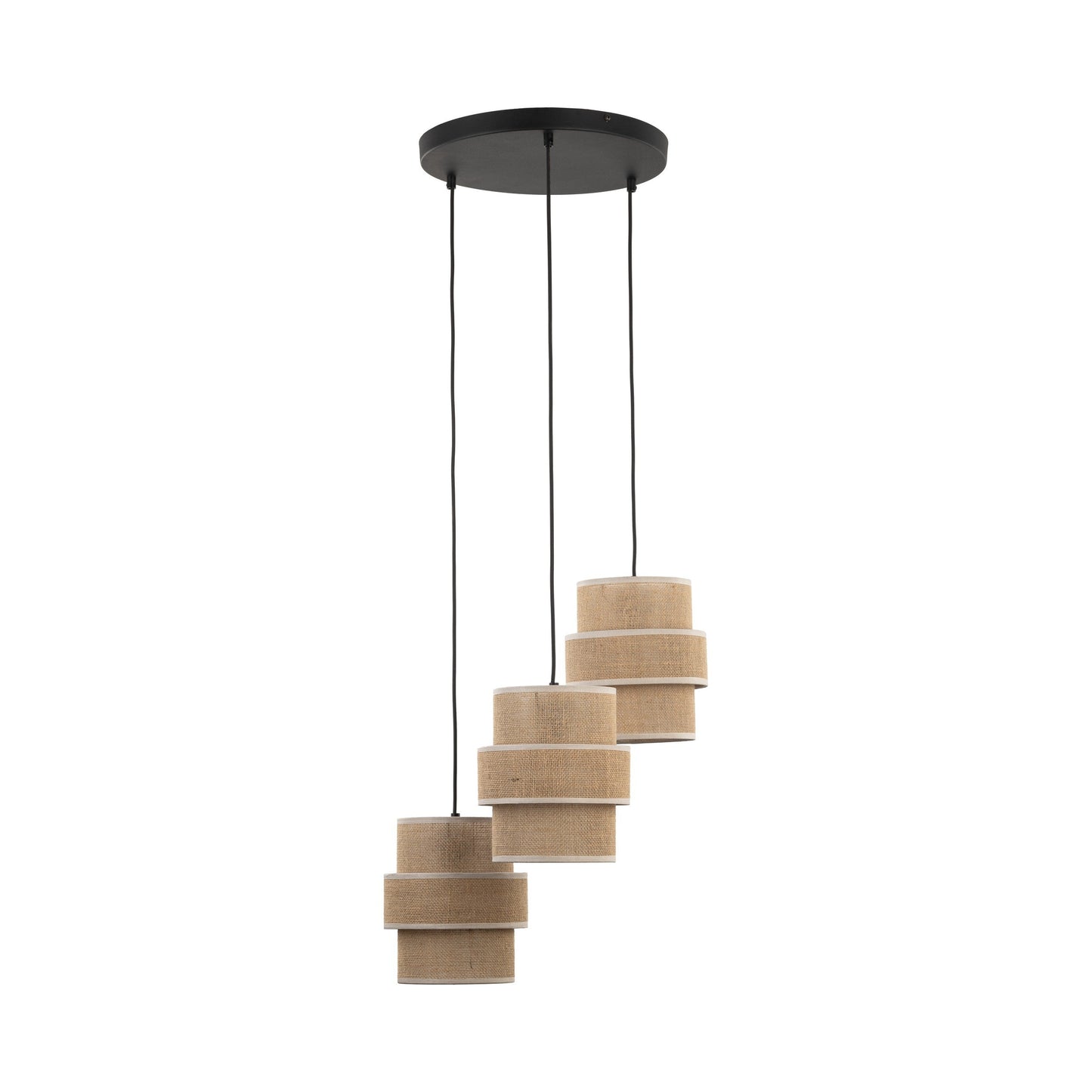 CALISTO JUTE Natural Pendant Lamp 3 - AURABAGS SHOP