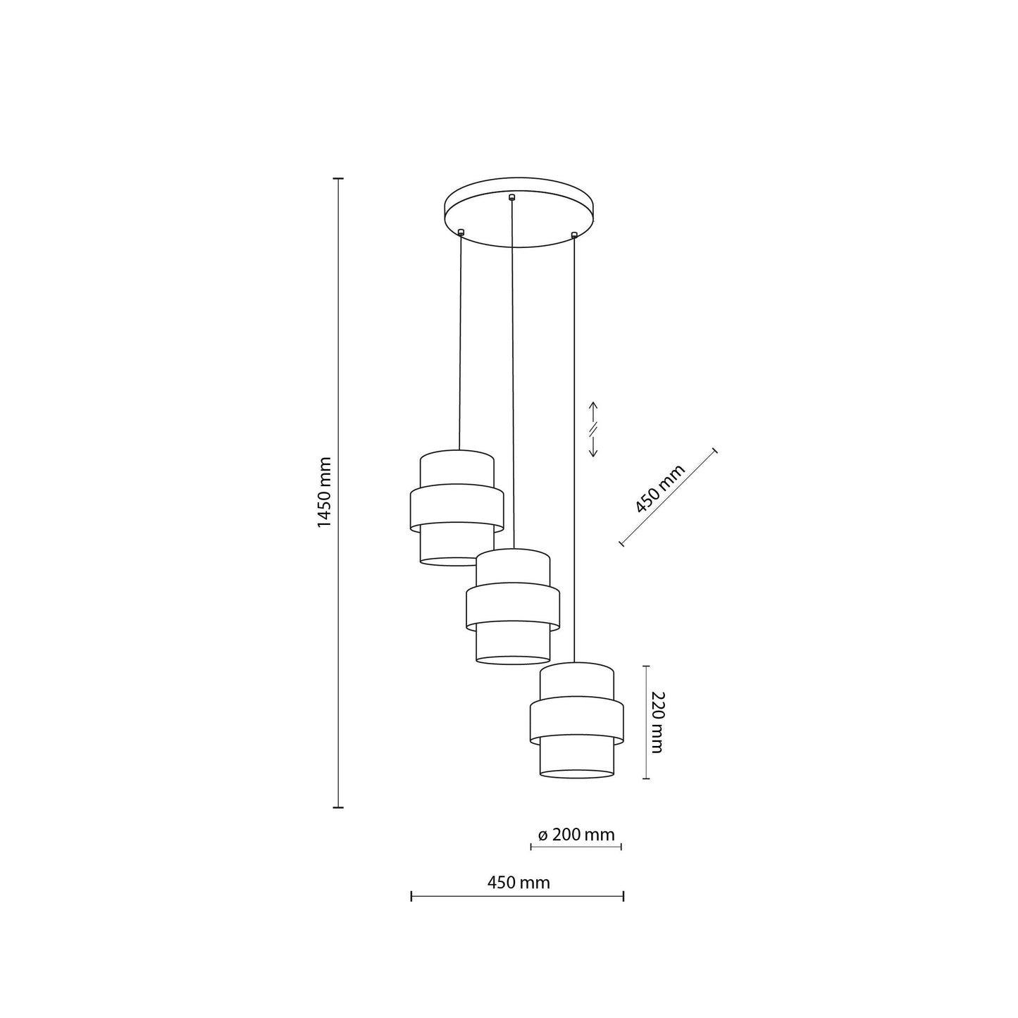 CALISTO JUTE Natural Pendant Lamp 3 - AURABAGS SHOP
