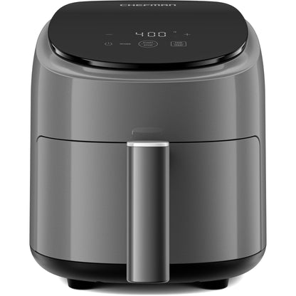 Chefman 2 Qt Mini Air Fryer – Compact and Space-Saving Air Fryer, PFAS-Free Nonstick Basket, Quick & Easy Meals in Minutes, Perfect for Apartments and Dorms, Digital Timer and Shake Reminders – Grey 🍁 All In One Marketplace Canada