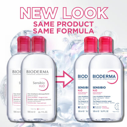 Bioderma - Sensibio - H2O Micellar Water - Makeup Remover Cleanser - Face Cleanser for Sensitive Skin 🍁 All In One Marketplace Canada