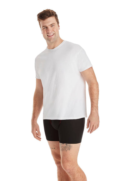Hanes Mens ComfortSoft 4 Pack Cotton Crewneck T-Shirt. Undershirts, White, Small US 🍁 All In One Marketplace Canada