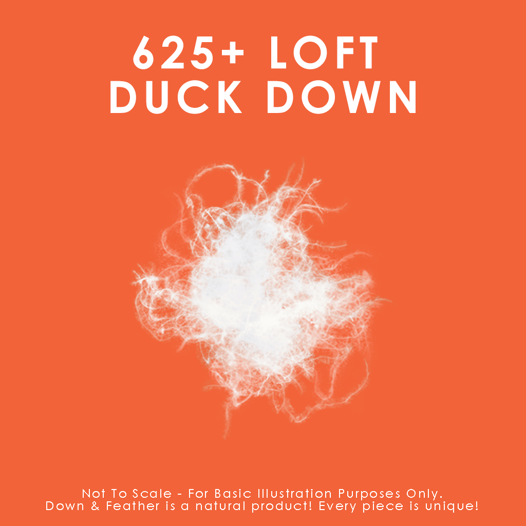 625 Loft White Down Pillow