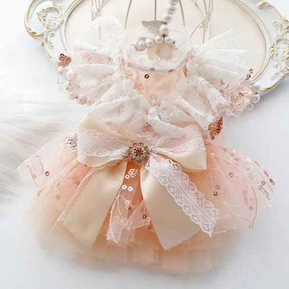 Sweet Sequin Dog Dress | Party Outfit