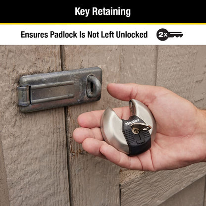 MASTERLOCK 70mm Disc Padlock, 2-3/4", Silver M40XKADCCSEN 🍁 All In One Marketplace Canada