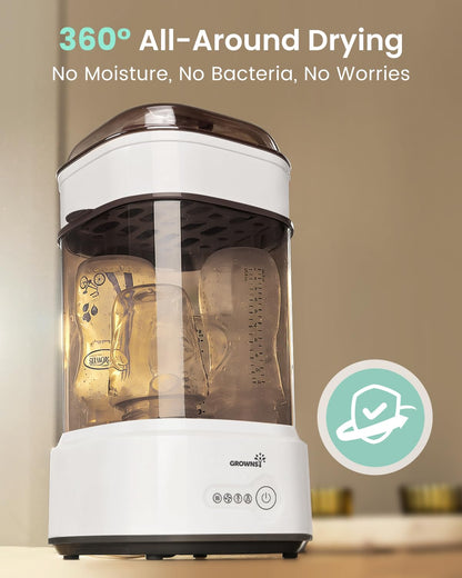 Bottle Sterilizer and Dryer, Compact Baby Bottle Sterilizer, Electric Steam Bottle Sanitizer for Baby Bottles, Pacifiers, Pump Parts 🍁 All In One Marketplace Canada
