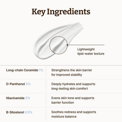 Dr. Reju-All Advanced LC-Ceramide Barrier Cream - Patented Long Chain Ceramide Deep Hydration - Lightweight Korean Face Moisturizer for Strengthening Skin Barrier - 50ml 🍁 All In One Marketplace Canada