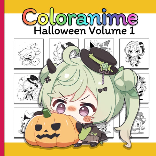 Coloranime: Halloween: Le livre de coloriage manga pour les enfants