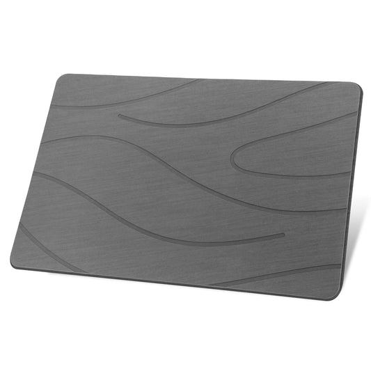 Ceecysaa 80x50cm Stone Bath Mat, Diatomaceous Earth Quick Dry Non Slip, Dark Gray 🍁 All In One Marketplace Canada