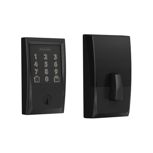 Schlage Encode Smart WiFi Deadbolt Lock with Greenwich Trim, Matte Black 🍁 All In One Marketplace Canada