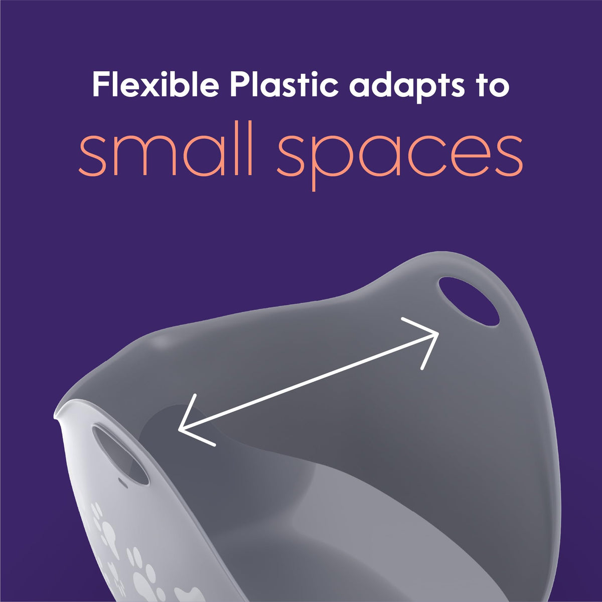 Litter Genie Cat Litter Box in Flexible Plastic with Handles, High Walls 🍁 All In One Marketplace Canada