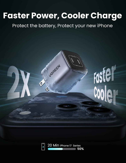 UGREEN Nexode 45W USB C Charger Block, GaN PPS Dual Port USB C Fast Charger Super Fast Charge 2.0 Wall Plug Compatible with Galaxy S26 S25 S24 Ultra S23 A54, iPhone 17 16 Pro Max, iPad, Pixel 10 9 8 🍁 All In One Marketplace Canada